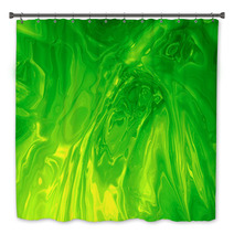 Abstract Green Plasma Background - Computer Generated. Bath Decor 69069106