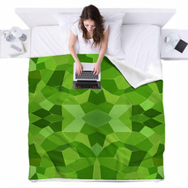 Abstract Green Seamless Pattern Blankets 71740814