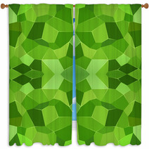 Abstract Green Seamless Pattern Window Curtains 71740814