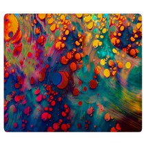 Abstract Grunge Art Background Texture With Colorful Paint Splashes Rugs 292148355