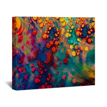 Abstract Grunge Art Background Texture With Colorful Paint Splashes Wall Art 292148355