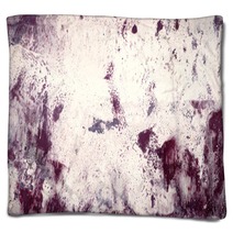 Abstract Hand Drawn Background In Purple Tones Blankets 307789449