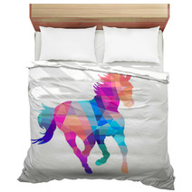 Abstract Horse Of Geometric Shapes Bedding 54961830