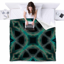 Abstract Illustrated Glass Object Blankets 30054282