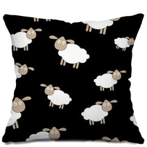 Abstract Lamb Seamless Pattern Background Vector Illustration Pillows 57203223