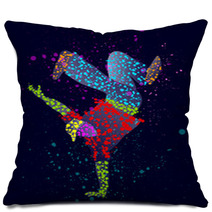 Abstract Male Dancer Pillows 60621952