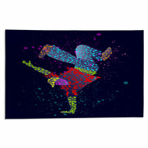 Abstract Male Dancer Rugs 60621952