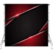 Abstract Metallic Red Black Frame Layout Design Tech Innovation Concept Background Backdrops 116888488