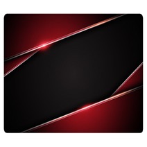 Abstract Metallic Red Black Frame Layout Design Tech Innovation Concept Background Rugs 116888488