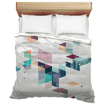 Abstract Modern Geometric Background Bedding 105202923