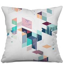 Abstract Modern Geometric Background Pillows 105202923