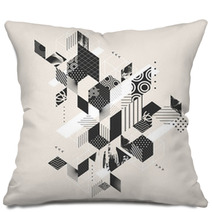 Abstract Modern Geometric Background Pillows 115050877