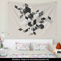 Abstract Modern Geometric Background Wall Art 115050877