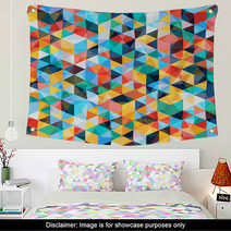 Abstract Mosaic Pattern Wall Art 65508809
