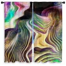 Abstract Of Colors And Lines Window Curtains 241397641
