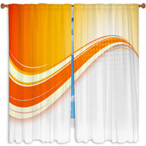 Abstract Orange Background Window Curtains 54926811