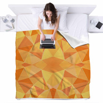 Abstract Orange Seamless Pattern Blankets 71740827