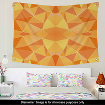 Abstract Orange Seamless Pattern Wall Art 71740827