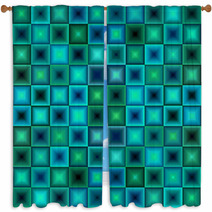 Abstract Pattern 4 Window Curtains 1047592