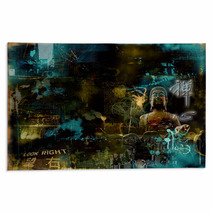 Abstract Photomontage Background Rugs 2190635
