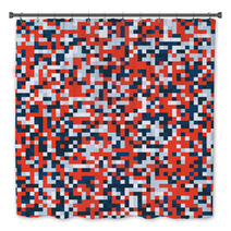 Abstract Pixel Background Bath Decor 63383015