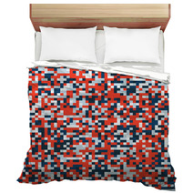 Abstract Pixel Background Bedding 63383015