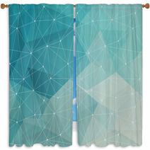 Abstract Polygonal Background Vector Window Curtains 64528007