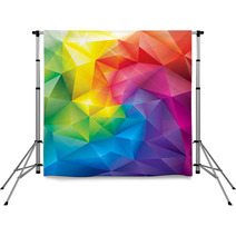 Abstract Polygonal Gems Colors Background. Backdrops 62390564