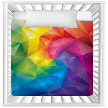 Abstract Polygonal Gems Colors Background. Nursery Decor 62390564