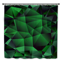 Abstract Polygone Background Bath Decor 62890994
