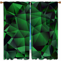Abstract Polygone Background Window Curtains 62890994