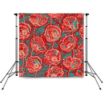 Abstract Poppies Backdrops 51616143