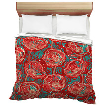 Abstract Poppies Bedding 51616143