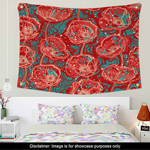 Abstract Poppies Wall Art 51616143