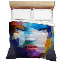 Abstract Portrait Of Asian Woman Bedding 62540121