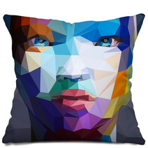 Abstract Portrait Of Asian Woman Pillows 62540121