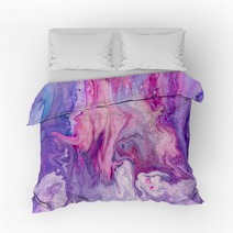 Abstract Purple Paint Background With Marble Pattern Bedding 115987435
