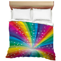 Abstract Rainbow Background Bedding 17289030