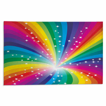 Abstract Rainbow Background Rugs 17289030