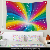 Abstract Rainbow Background Wall Art 17289030