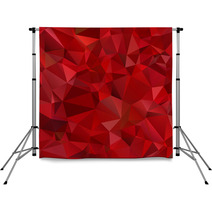 Abstract Red Background Polygon Backdrops 61014398