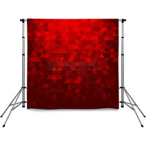 Abstract Red Mosaic Background Backdrops 53193886