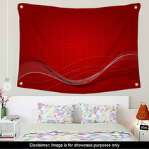 Abstract Red Texture Background Wall Art 64368419