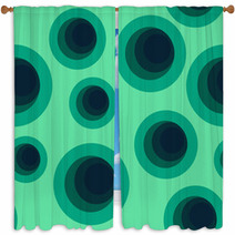 Abstract Seamless Backgrounds With Circles. Vector Illustration Window Curtains 62981284