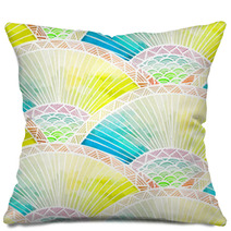 Abstract Seamless Watercolor Pattern Pillows 67412299