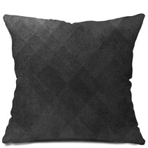Abstract Shapes Background Black And White Color Tones And Vintage Texture Design Geometric Angled Lines And Pattern Pillows 87856792