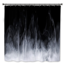 Abstract Smoke In Dark Background Bath Decor 162604836