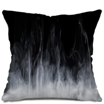 Abstract Smoke In Dark Background Pillows 162604836