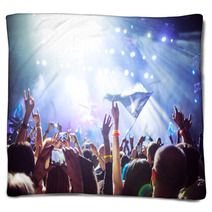 Abstract Soft Background The Fans In The Concert Hall Hands In The Air Blankets 114737904