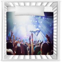 Abstract Soft Background The Fans In The Concert Hall Hands In The Air Nursery Decor 114737904
